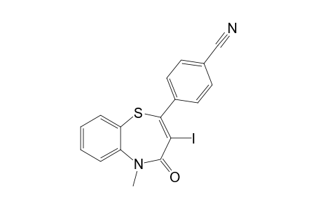 4-(3-Iodo-5-methyl-4-oxo-4,5-dihydrobenzo[b][1,4]thiazepin-2-yl)benzonitrile