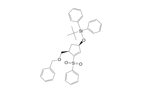 tert-Butyl-diphenyl-[(1R,4R)-4-(phenylmethoxymethyl)-3-(phenylsulfonyl)cyclopent-2-en-1-yl]oxy-silane