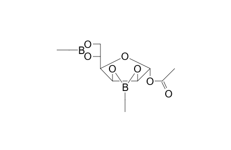 .beta.-d-Mannofuranoside, 1-O-acetyl-2,3:5,6-di-O-ethylboranediyl-