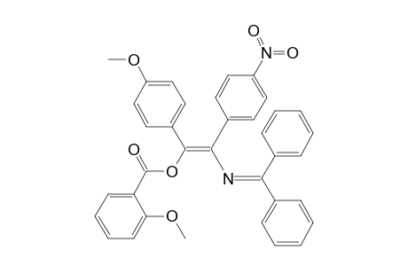 Benzoic acid, 4-methoxy-, 2-[(diphenylmethylene)amino]-1-(4-methoxyphenyl)-2-(4-nitrophenyl)ethenyl ester, (E)-