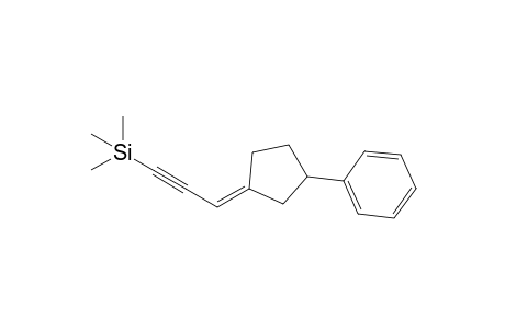 Trimethyl-[(3E)-3-(3-phenylcyclopentylidene)prop-1-ynyl]silane
