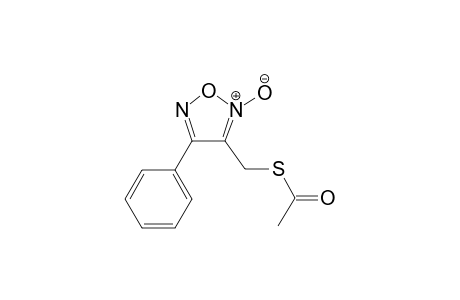 3-(Acetylthiomethyl)-4-phenyl-1,2,5-oxadiazole 2-oxide
