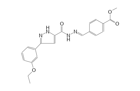 1H-pyrazole-5-carboxylic acid, 3-(3-ethoxyphenyl)-, 2-[(E)-[4-(methoxycarbonyl)phenyl]methylidene]hydrazide