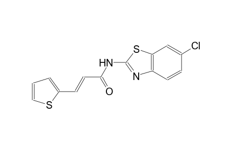 (2E)-N-(6-chloro-1,3-benzothiazol-2-yl)-3-(2-thienyl)-2-propenamide