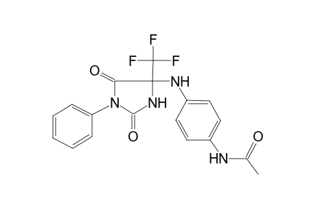 N-[4-[[2,5-bis(oxidanylidene)-1-phenyl-4-(trifluoromethyl)imidazolidin-4-yl]amino]phenyl]ethanamide