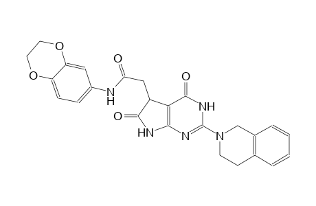 3H-pyrrolo[2,3-d]pyrimidine-5-acetamide, N-(2,3-dihydro-1,4-benzodioxin-6-yl)-2-(3,4-dihydro-2(1H)-isoquinolinyl)-4,5,6,7-tetrahydro-4,6-dioxo-