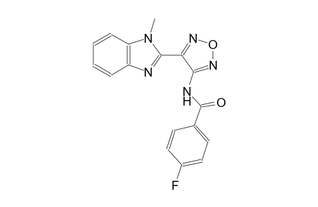 benzamide, 4-fluoro-N-[4-(1-methyl-1H-benzimidazol-2-yl)-1,2,5-oxadiazol-3-yl]-