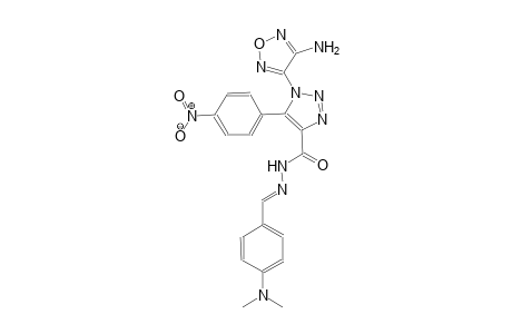 1-(4-amino-1,2,5-oxadiazol-3-yl)-N'-{(E)-[4-(dimethylamino)phenyl]methylidene}-5-(4-nitrophenyl)-1H-1,2,3-triazole-4-carbohydrazide