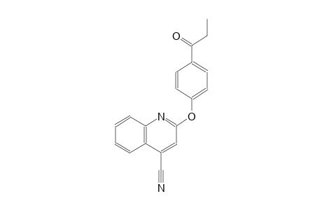 2-(4-propionylphenoxy)-4-quinolinecarbonitrile