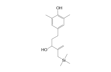 (+-)-,6-dimethyl-4-[3-hydroxy-4-[(trimethylsilyl)methyl]-4-pentenyl]phenol