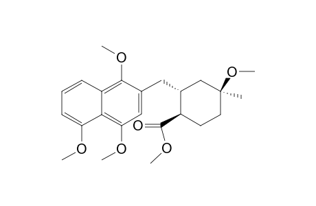 2-[(2-Methoxycarbonyl-5-methoxy-5-methyl)methylcyclohex-1-yl]-1,4,5-triimethoxynaphthalene