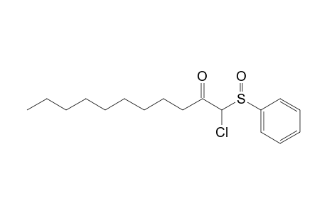 1-(benzenesulfinyl)-1-chloro-2-undecanone