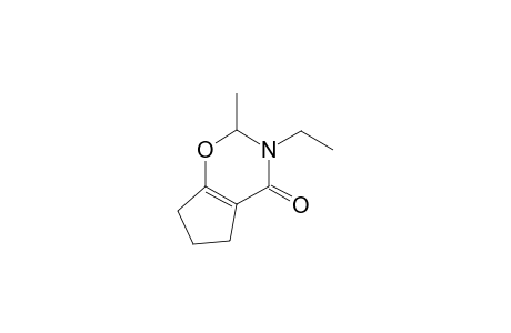 3-Ethyl-4-methyl-2-oxo-5-oxa-3-azabicyclo[3.4.0]non-1-ene