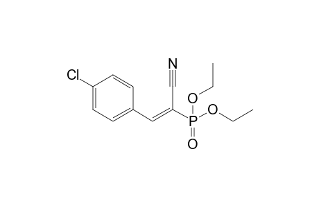 (E)-3-(4-chlorophenyl)-2-diethoxyphosphoryl-2-propenenitrile