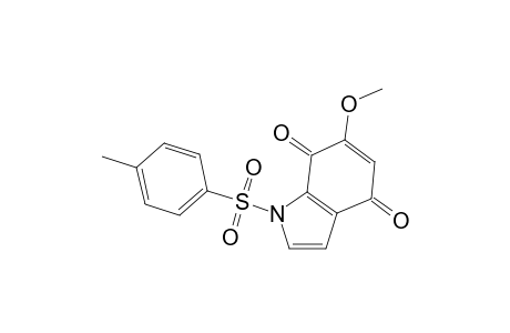 6-Methoxy-1-(4-methylphenyl)sulfonyl-indole-4,7-dione