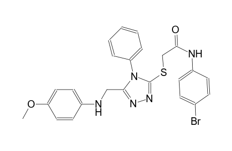 N-(4-bromophenyl)-2-({5-[(4-methoxyanilino)methyl]-4-phenyl-4H-1,2,4-triazol-3-yl}sulfanyl)acetamide
