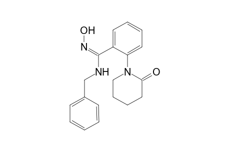 (Z)-1-{2'-(Benzylamino(hydroxyimino)methyl]phenyl}-2-piperidinone