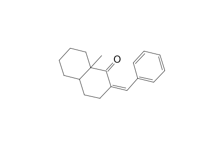 1(2H)-Naphthalenone, octahydro-8a-methyl-2-(phenylmethylene)-, cis-
