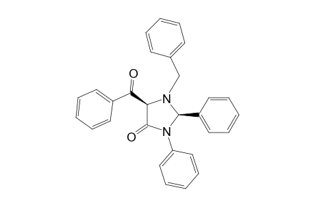 4-Imidazolidinone, 5-benzoyl-2,3-diphenyl-1-(phenylmethyl)-, cis-