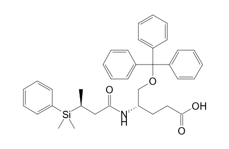 (4S)-4-[[(3S)-3-[dimethyl(phenyl)silyl]-1-oxobutyl]amino]-5-(triphenylmethyl)oxypentanoic acid