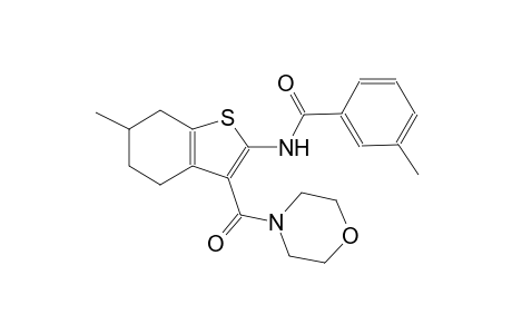 benzamide, 3-methyl-N-[4,5,6,7-tetrahydro-6-methyl-3-(4-morpholinylcarbonyl)benzo[b]thien-2-yl]-