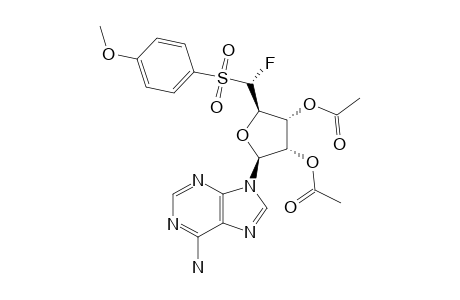 2',3'-DI-O-ACETYL-5'-DEOXY-5'-S-FLUORO-5'-[(4-METHOXYPHENYL)-SULFONYL]-ADENOSINE