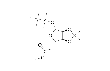 METHYL-[(TERT.-BUTYL)-DIMETHYLSILYL-5-DEOXY-2,3-O-ISOPROPYLIDENE-BETA-L-RIBO-HEXOFURANOSIDE]-URONATE