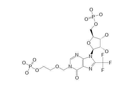 N(1)-[(5''-PHOSPHONOXYETHOXY)-METHYL]-5'-O-PHOSPHORYL-8-TRIFLUOROMETHYL-INOSINE