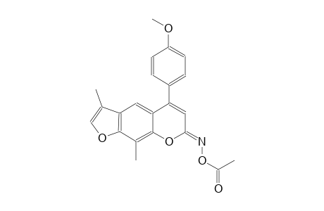 7H-furo[3,2-g][1]benzopyran-7-one, 5-(4-methoxyphenyl)-3,9-dimethyl-, O-acetyloxime, (7Z)-