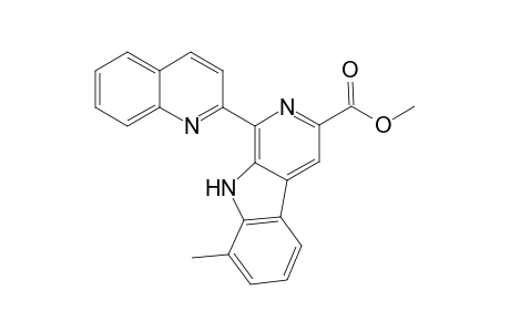Methyl 6-(quinolin-2-yl)-4-methylpyridino[4,5-b]indole-8-carboxylate