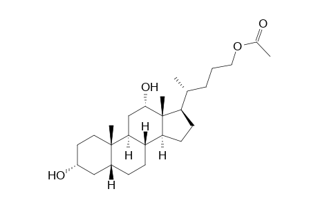 24-(Acetoxy)-3.alpha.,12.alpha.-dihydroxy-5.beta.-cholane