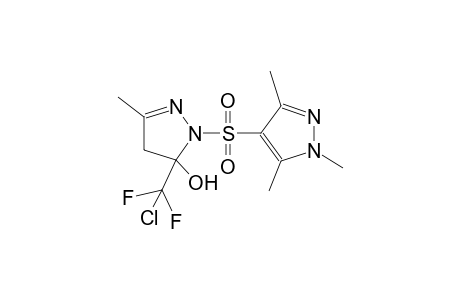 5-[chloro(difluoro)methyl]-3-methyl-1-[(1,3,5-trimethyl-1H-pyrazol-4-yl)sulfonyl]-4,5-dihydro-1H-pyrazol-5-ol