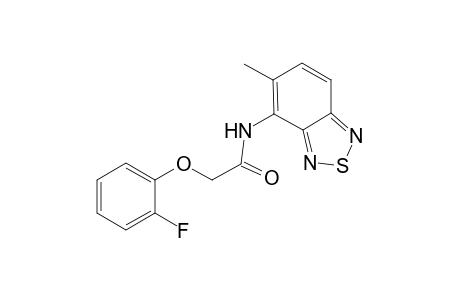 2-(2-Fluorophenoxy)-N-(5-methyl-2,1,3-benzothiadiazol-4-yl)acetamide