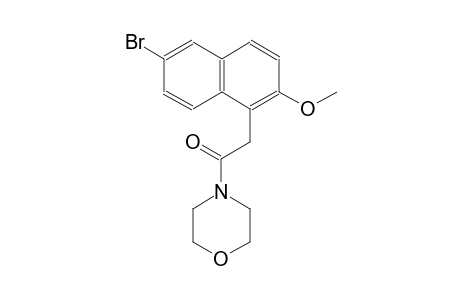 4-[(6-bromo-2-methoxy-1-naphthyl)acetyl]morpholine