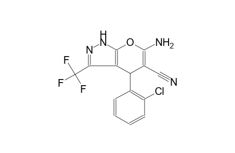 6-amino-4-(2-chlorophenyl)-3-(trifluoromethyl)-1,4-dihydropyrano[2,3-c]pyrazole-5-carbonitrile