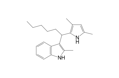 3-(1-(3,5-dimethyl-1H-pyrrol-2-yl)hexyl)-2-methyl-1H-indole