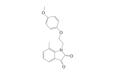 1H-indole-2,3-dione, 1-[2-(4-methoxyphenoxy)ethyl]-7-methyl-