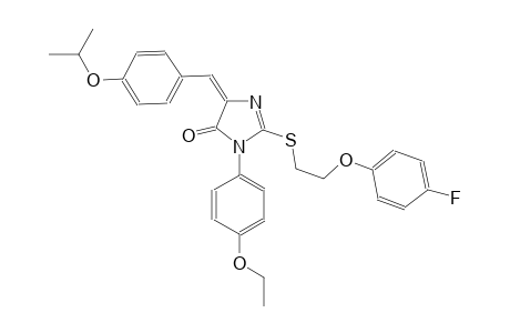 4H-imidazol-4-one, 3-(4-ethoxyphenyl)-2-[[2-(4-fluorophenoxy)ethyl]thio]-3,5-dihydro-5-[[4-(1-methylethoxy)phenyl]methylene]-,