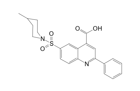 6-(4-Methylpiperidin-1-yl)sulfonyl-2-phenyl-quinoline-4-carboxylic acid