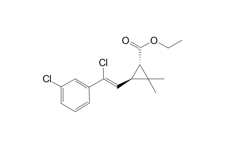 (1S,3R)-3-[(Z)-2-chloro-2-(3-chlorophenyl)ethenyl]-2,2-dimethyl-1-cyclopropanecarboxylic acid ethyl ester