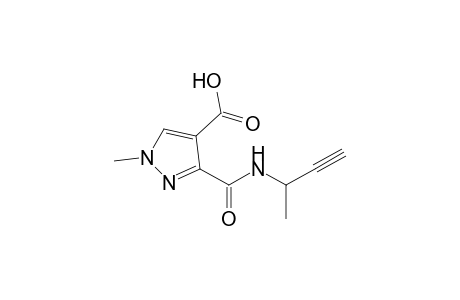 1H-Pyrazole-4-carboxylic acid, 1-methyl-3-[[(1-methyl-2-propynyl)amino]carbonyl]-