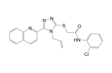 2-{[4-allyl-5-(2-quinolinyl)-4H-1,2,4-triazol-3-yl]sulfanyl}-N-(2-chlorophenyl)acetamide