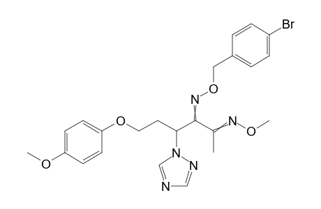 2,3-Hexanedione, 6-(4-methoxyphenoxy)-4-(1H-1,2,4-triazol-1-yl)-, 3-[O-[(4-bromophenyl)methyl]oxime] 2-(O-methyloxime)