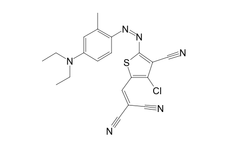 Propanedinitrile, [[3-chloro-4-cyano-5-[[4-(diethylamino)-2-methylphenyl]azo]-2-thienyl]methylene]-