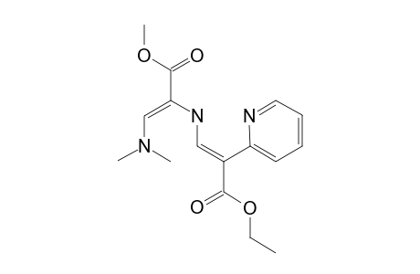 METHYL-(Z)-2-[(E)-2-ETHOXYCARBONYL-2-(2-PYRIDINYL)-ETHENYL]-AMINO-3-DIMETHYLAMINOPROPENOATE