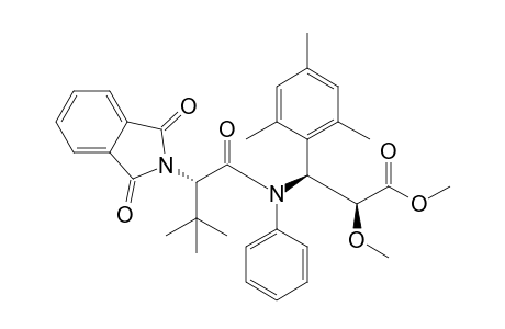 anti-Methyl (S)-3-[N-phenyl-N-((S)-N',N'-phthaloyl-tert-leucyl)]amino-3-(2',4',6'-trimethylphenyl)-(S)-2-methoxypropionate