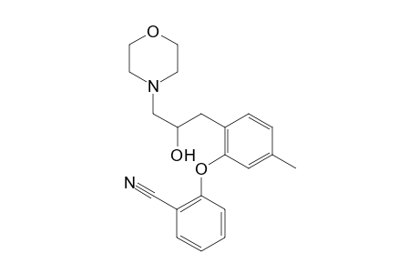 2-(2-(2-Hydroxy-3-morpholinopropyl)-5-methylphenoxy)benzonitrile