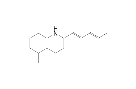 5-Methyl-2-(pentadienyl)-decahydroquinoline