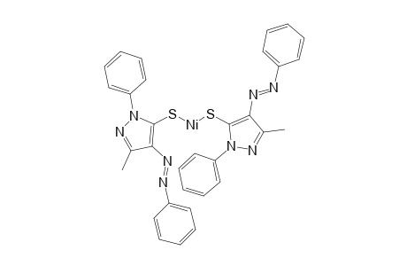 BIS[3-METHYL-1-PHENYL-4-(PHENYLAZO)-5-PYRAZOLETHIOLATO]NICKEL