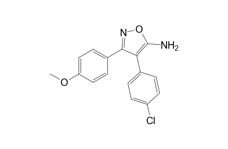 4-(4-Chlorophenyl)-3-(4-methoxyphenyl)-5-isoxazolamine